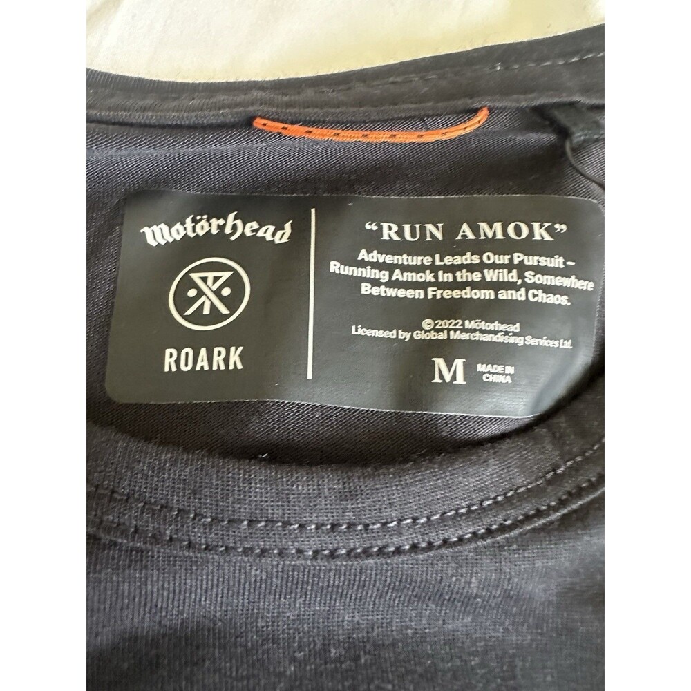 NWOT Roark Run Amok Motorhead Mathis Ace Of Spades LS Tee Black Mens Size Medium - Picture 4 of 7
